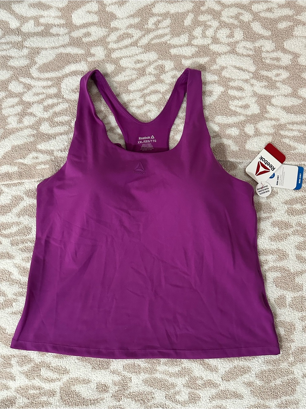 Reebok Women's Magenta Racerback Athletic Tank